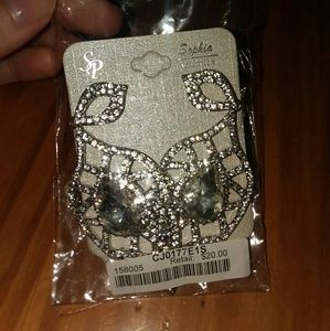 Silver Prom Earrings
